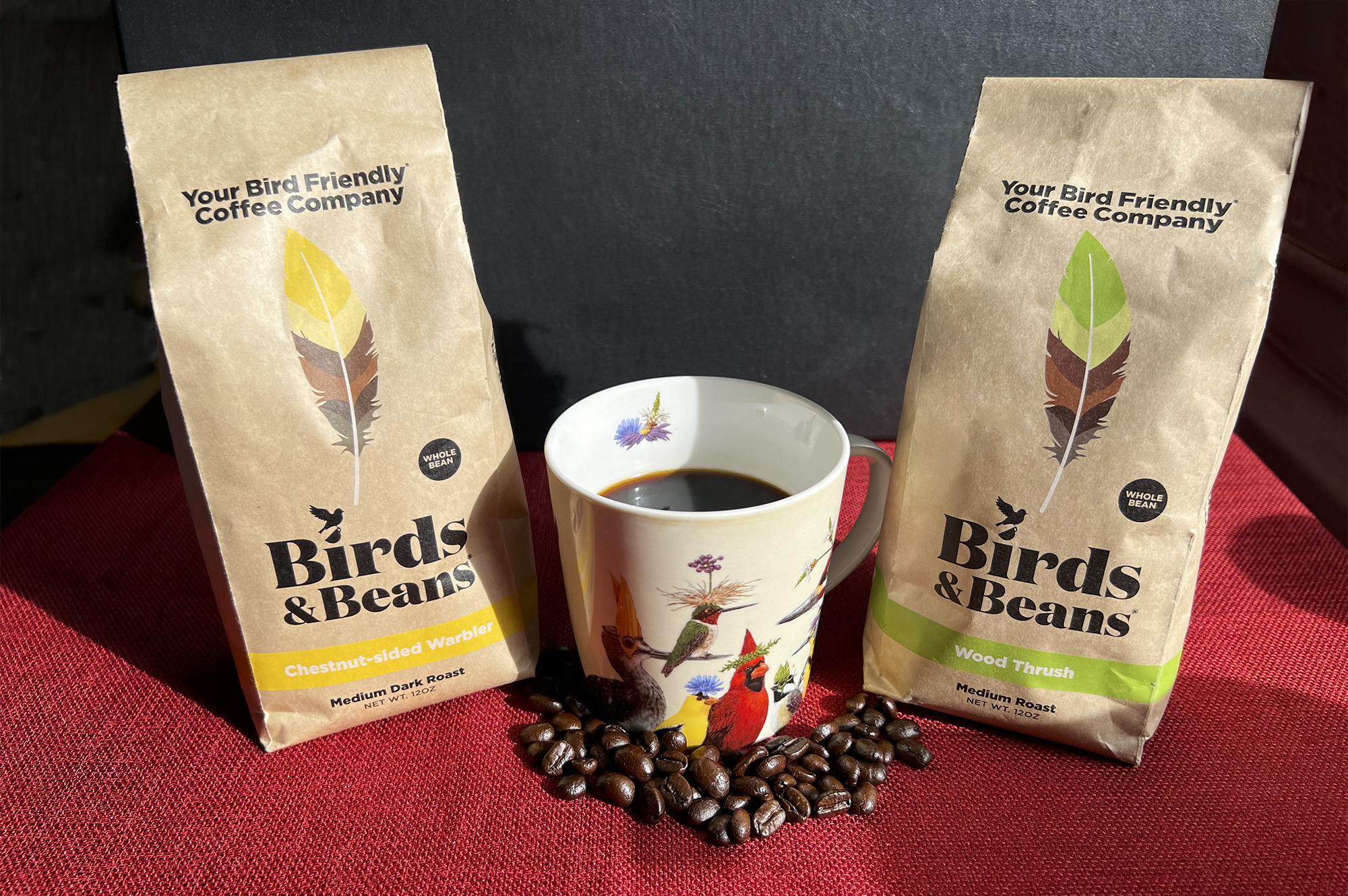 A photo of shade grown coffee by Birds and Beans